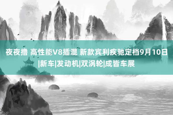 夜夜撸 高性能V8插混 新款宾利疾驰定档9月10日|新车|发动机|双涡轮|成皆车展